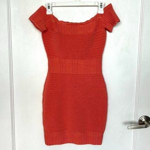 Salmon Guess By Marciano Body Con Dress